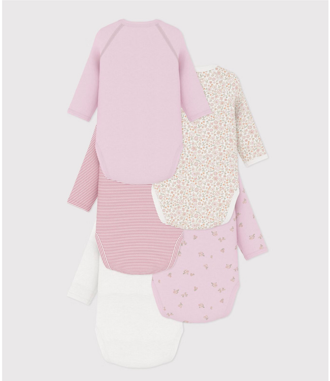 Petit Bateau 5 rompers NAISS ML A0GEK variante 1