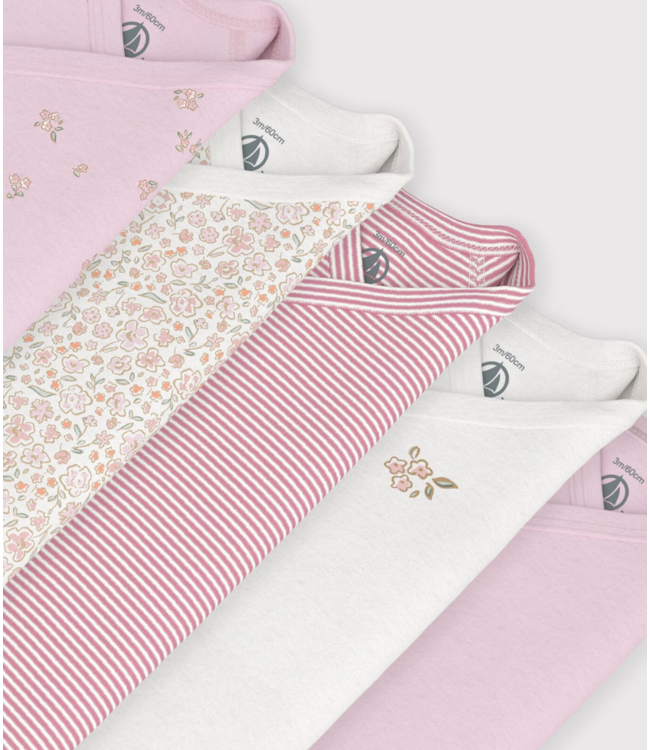 Petit Bateau 5 rompers NAISS ML A0GEK variante 1