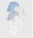 Petit Bateau 5 rompers NAISS ML A0GEN variante 1