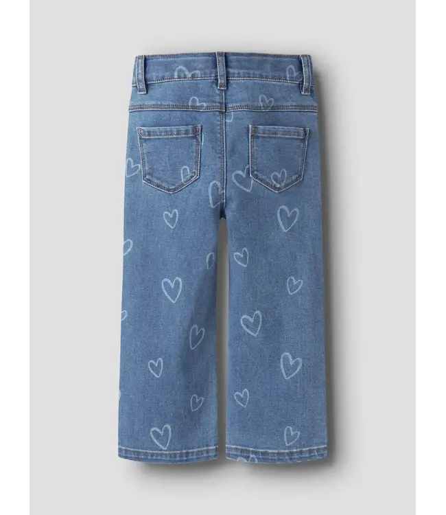 Name it mini 13255195 NMFROSE WIDE AOP JEANS 4044-ON NOOS Medium Blue Denim