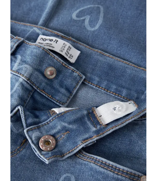 Name it mini 13255195 NMFROSE WIDE AOP JEANS 4044-ON NOOS Medium Blue Denim