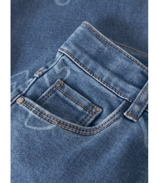 Name it mini 13255195 NMFROSE WIDE AOP JEANS 4044-ON NOOS Medium Blue Denim