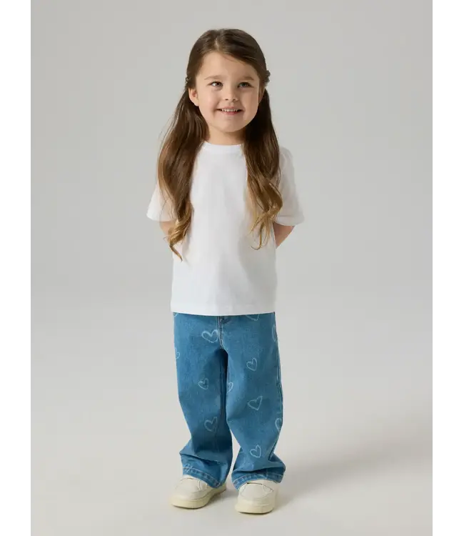 Name it mini 13255195 NMFROSE WIDE AOP JEANS 4044-ON NOOS Medium Blue Denim