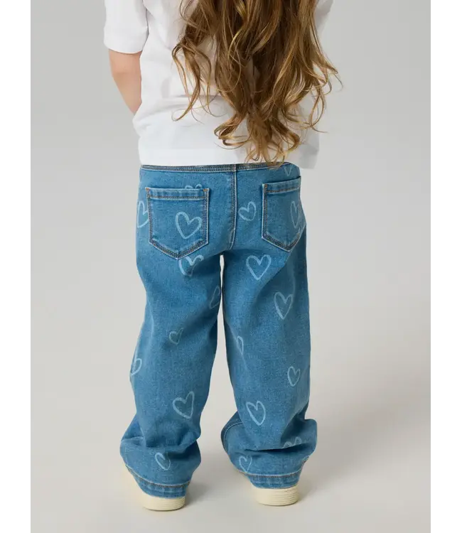 Name it mini 13255195 NMFROSE WIDE AOP JEANS 4044-ON NOOS Medium Blue Denim