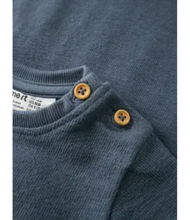 Name it baby 13258036 NBMLARSEN LS SWEAT Vintage Indigo