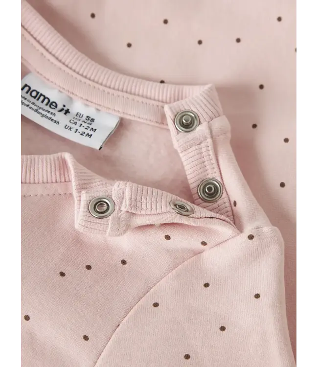 Name it baby 13258034 NBFLUELLE LS SWEAT BRU lotus