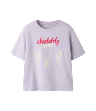 Name it Meisjes T-shirt Lila