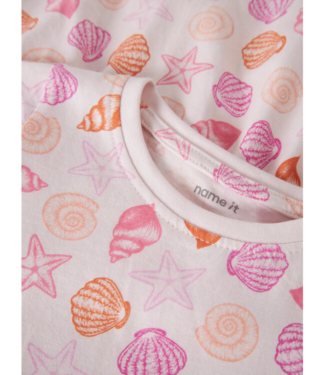 Name it mini 13215107 NMFVIGGA CAPSL DRESS carnaria see shells