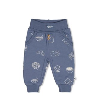 Feetje 52202561 Broek AOP - Breakfast Buddy Blauw