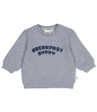 Feetje 51602799 Sweater - Breakfast Buddy Blauw melange
