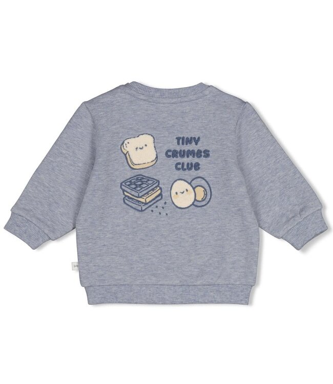 Feetje 51602799 Sweater - Breakfast Buddy Blauw melange