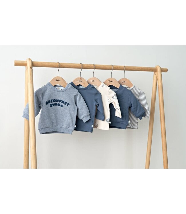 Feetje 51602799 Sweater - Breakfast Buddy Blauw melange