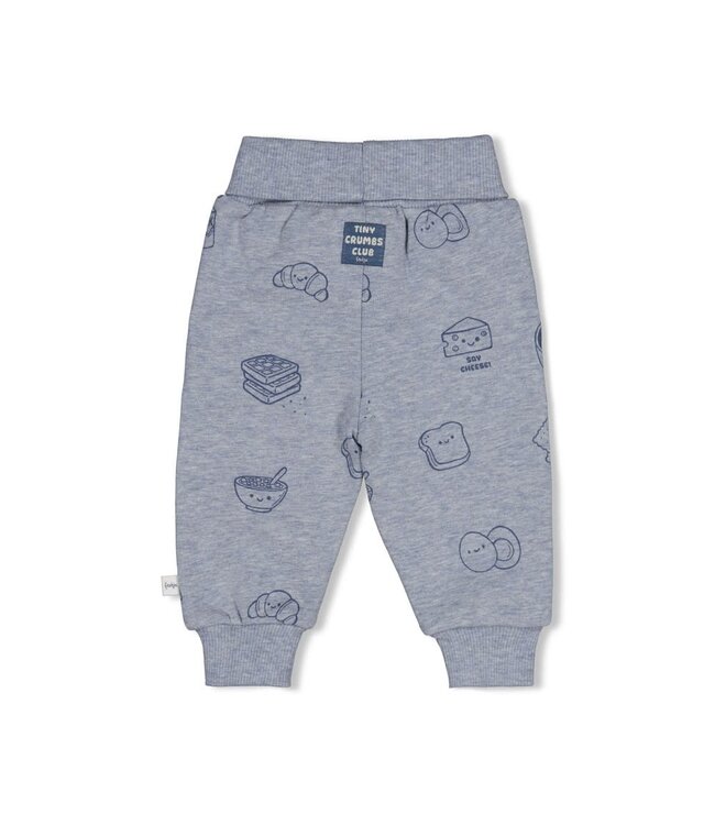 Feetje 52202651 Broek AOP - Breakfast Buddy Blauw melange