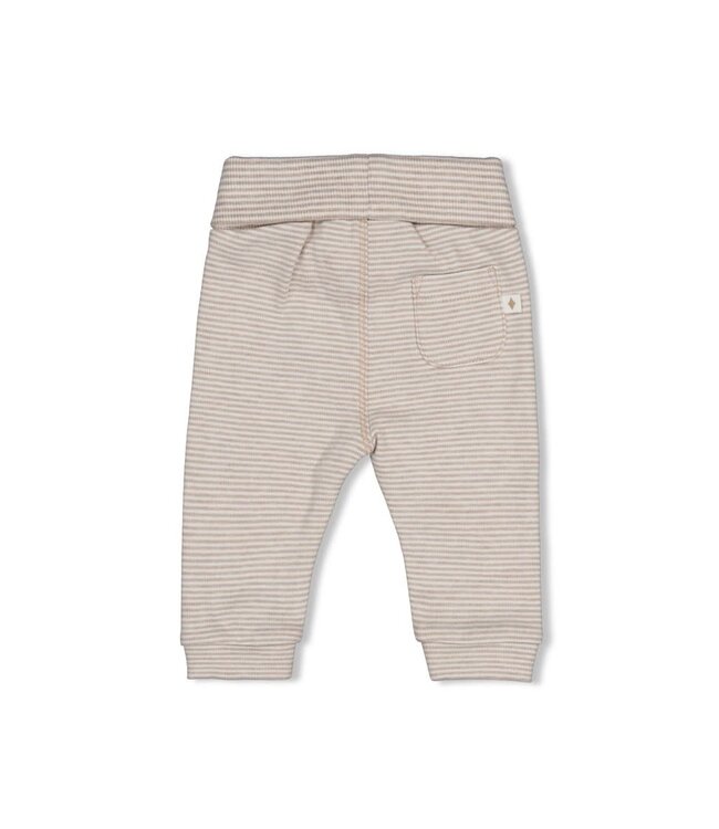 Feetje 52202548 Broek streep - The Cuddle Company Bruin melange