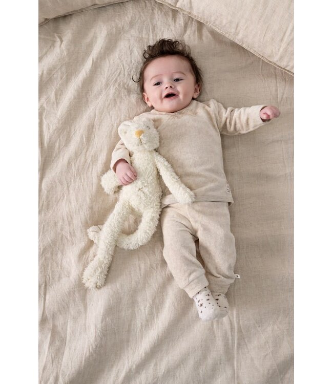 Feetje 51602771 Overslagshirt velours rib - The Cuddle Company Taupe melange