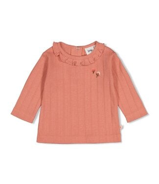 Feetje 51602819 Longsleeve pointelle rib - Forest Garden Roze