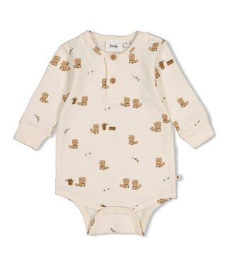 Feetje 50200266 Romper AOP - Tiny Timber Tales Offwhite
