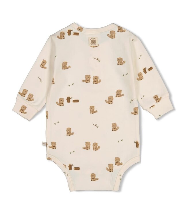 Feetje 50200266 Romper AOP - Tiny Timber Tales Offwhite