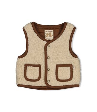 Feetje 51200045 Omkeerbaar teddy gilet - Tiny Timber Tales Offwhite