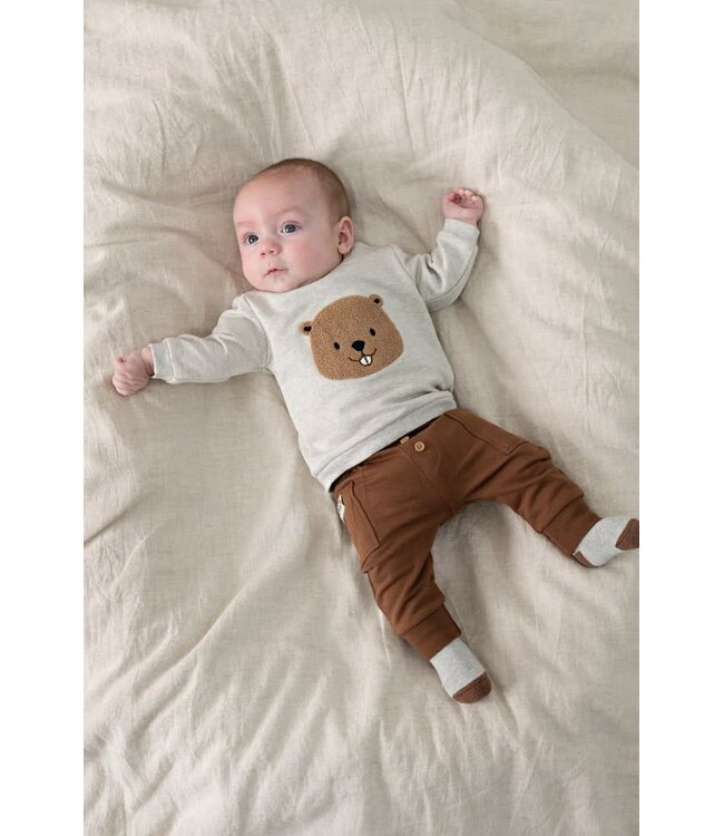 Feetje 51602782 Sweater - Tiny Timber Tales Grijs melange
