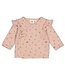 Feetje 51602809 Overslagshirt pointelle rib AOP - Fall in Love Roze melange
