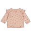 Feetje 51602809 Overslagshirt pointelle rib AOP - Fall in Love Roze melange