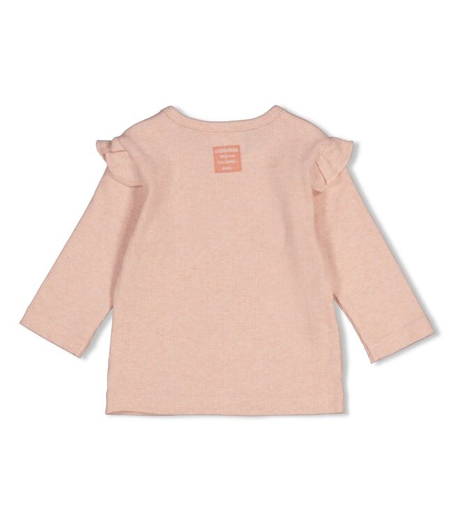 Feetje 51602810 Longsleeve rib - Fall in Love Roze melange