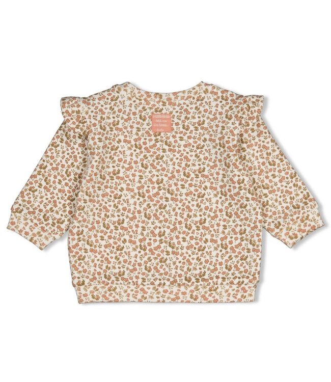 Feetje 51602811 Sweater AOP - Fall in Love Offwhite