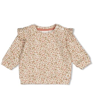 Feetje 51602811 Sweater AOP - Fall in Love Offwhite