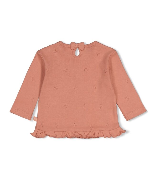 Feetje 51602808 Longsleeve pointelle rib - Fall in Love Roze