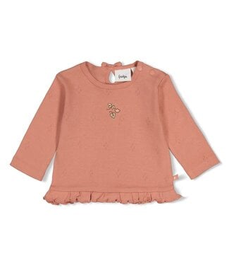 Feetje 51602808 Longsleeve pointelle rib - Fall in Love Roze