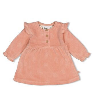 Feetje 51400591 Jurk velours AO - Fall in Love Roze