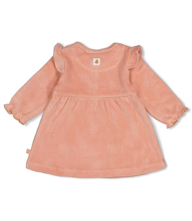Feetje 51400591 Jurk velours AO - Fall in Love Roze