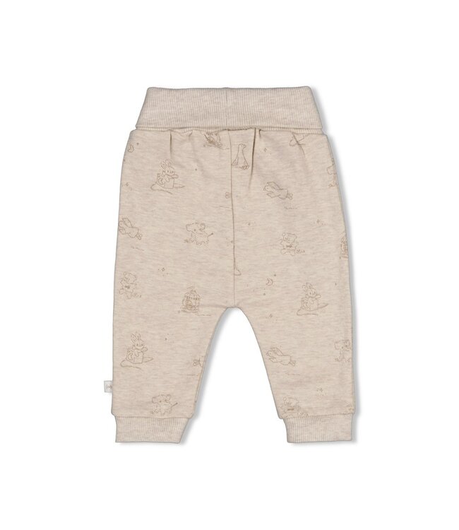 Feetje 52202545 Broek AOP - The Cuddle Company Taupe melange