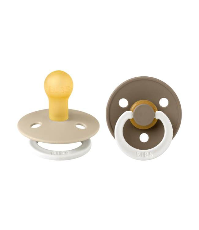 BIBS BIBS Colour 2 PACK Vanilla/Dark Oak