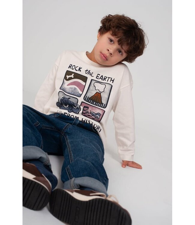 Sturdy 71600673 Longsleeve oversized - Rock the Earth Offwhite