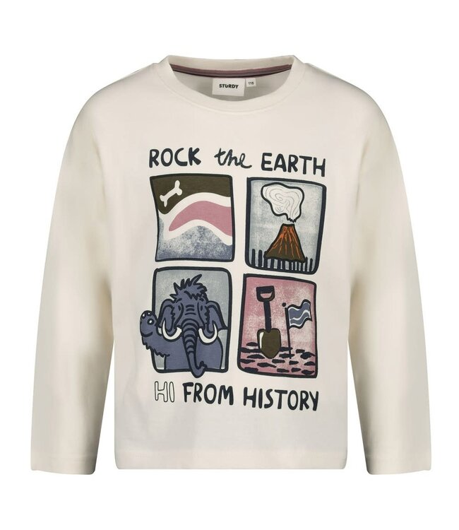 Sturdy 71600673 Longsleeve oversized - Rock the Earth Offwhite