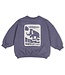 Sturdy 71600682 Sweater met backprint oversized - Rock the Earth Blauw