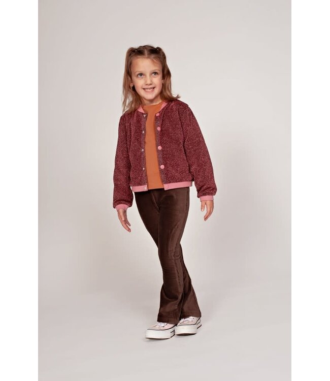 Jubel 92200527 Flared broek velours rib - City Chic Bruin