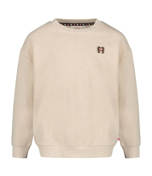 Jubel 91600487 Sweater met backprint relaxed fit - City Chic Offwhite melange