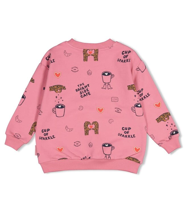 Jubel 91600490 Sweater AOP relaxed fit - City Chic Roze