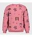 Jubel 91600490 Sweater AOP relaxed fit - City Chic Roze