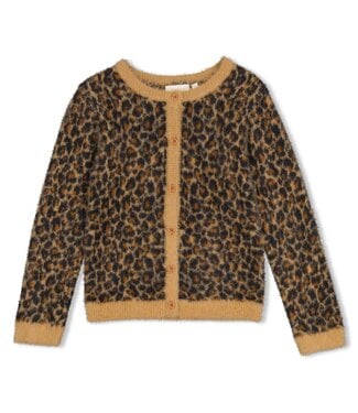 Jubel Meisjes Vest Leopard / Zand