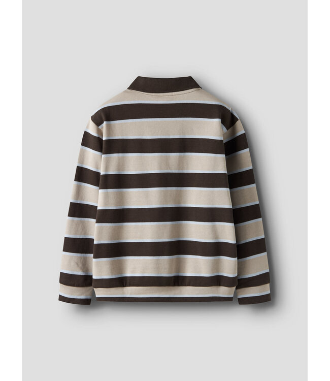 Name it 13249178 NKMROMEO LS NREG SWEAT POLO BRU Brown