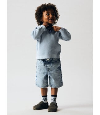 Name it mini 13254471 NMMFIKAL LS LOOSE KNIT POLO Blue