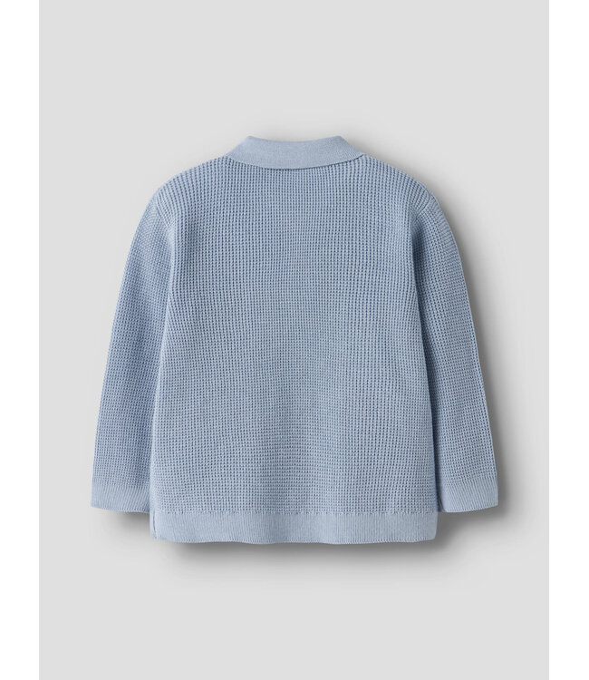 Name it mini 13254471 NMMFIKAL LS LOOSE KNIT POLO Blue