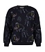 Sturdy 71600681 Sweater AOP relaxed fit - Rock the Earth d.Blauw
