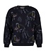 Sturdy 71600681 Sweater AOP relaxed fit - Rock the Earth d.Blauw
