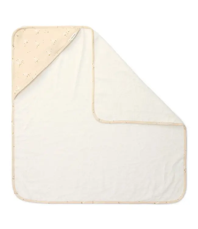 Little Dutch Badcape Wit - 75 x 75 Newborn Naturals Little Goose