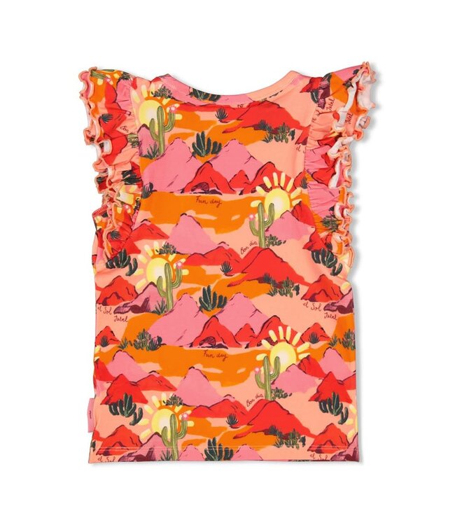 Jubel 91700435 T-shirt AOP - Salsa Sunset Zalm